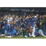 Chelsea Team Signed 8X12 Photo By Cech, Mata, Terry, Cahill, Essien, Meireles, Lampard, Luiz,