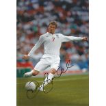 David Beckham Signed England 8X12 Photo Good condition. All items come with a Certificate of