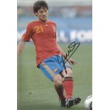 David Silva Manchester City Signed Spain 8X12 Photo Good condition. All items come with a