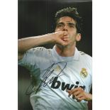 Kaka Signed Real Madrid 8X12 Photo Good condition. All items come with a Certificate of Authenticity