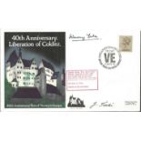 Colditz POWs Jimmy Yule and J Tucki signed cover. 1985 40th Anniversary of the Liberation of Colditz