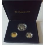 1999 Royal Wedding Guernsey Gold and Silver proof coin collection. £25 Gold Coin 24 ct 7.81gms, £5