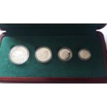 1999 Canada Platinum Musk ox coin collection. 1999 Musk ox 4-Coin Set containing the 1/10, 1/4, 1/2,