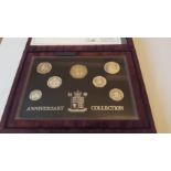 1996 UK Silver Anniversary Coin Collection. £1, 50p, 20p, 10p, 5p, 2p, 1p. A total silver weight