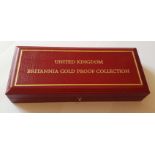 1998 Britannia Gold Proof Collection. 4 coins 22 Ct £100, 1oz, £50 1/2 oz, £25 1/4oz, £10 1/10oz. In