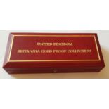 1999 Britannia Gold Proof Collection. 4 coins 22 Ct £100, 1oz, £50 1/2 oz, £25 1/4oz, £10 1/10oz. In