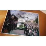 Tottenham Hotspur 1961 Double Winners 12X16 Photo Signed By Les Allen, Bobby Smith, Maurice Norman &