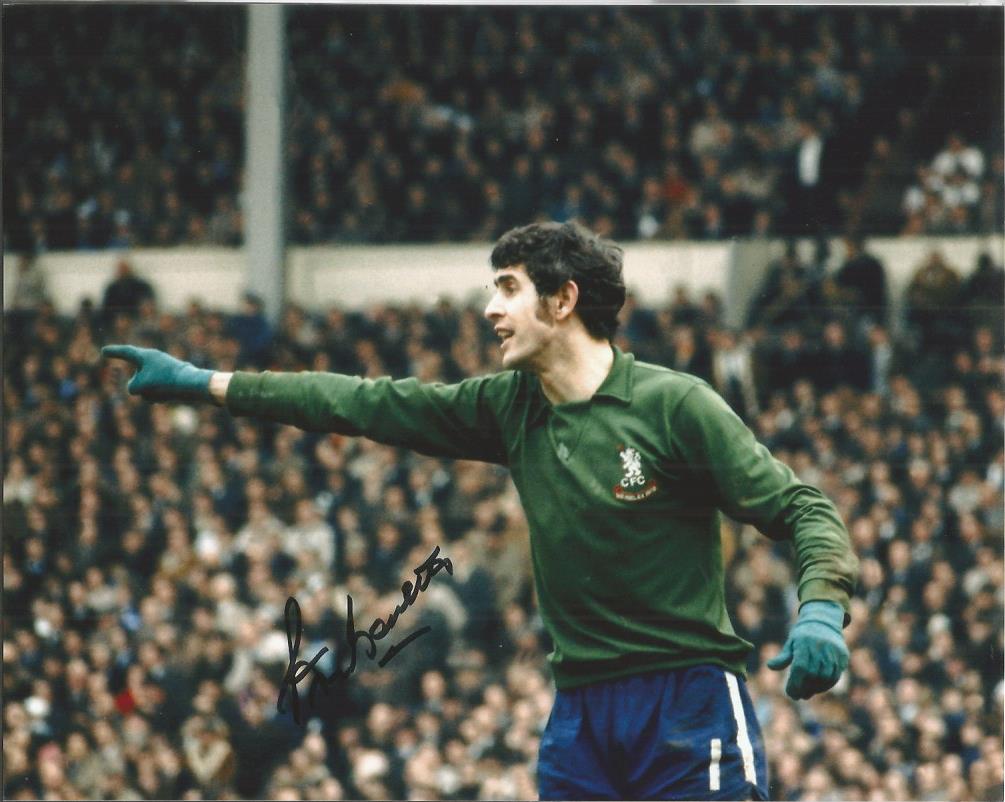 Peter Bonetti Chelsea signed 10 x 8 colour football photo Good condition. All items come with a