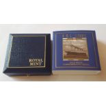 1997 Titanic 47.54gms 22 ct Gold Proof Coin in Royal Mint blue presentation case with certificate
