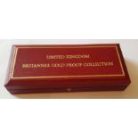 2000 Britannia Gold Proof Collection. 4 coins 22 Ct £100, 1oz, £50 1/2 oz, £25 1/4oz, £10 1/10oz. In