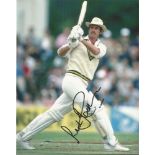 Richard Hadlee signed photo. Colour 8x10 action photo signed by legendary New Zealand cricketer