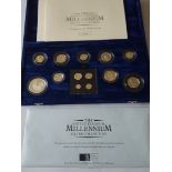 2000 Millennium Silver coin collection. The set contains one each of the current circulating
