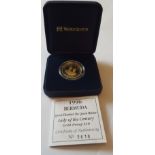 1996 Bermuda Queen Elizabeth Proof Gold $10 Coin 14 ct 7.78gm in Westminster presentation case