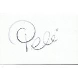 Pele Brazil Legend Signed 4X6 Card Good condition. All items come with a Certificate of Authenticity