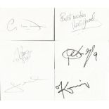 Football 42 Signed Cards Marcus Allback, Anthony Barness, Gareth Barry, Matteo Darmian, Kevin