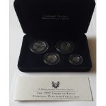 1997 American Eagle Platinum Coin Collection. $100 1oz, $50 1/2oz, $25 1/4oz, $10 1/10oz. In