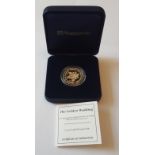 1997 Turks and Caicos Golden Wedding Proof Gold Five Crowns Coin 14 ct 1/4oz in Westminster