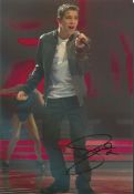 Joe McElderry autographed photo. 8x12 inch colour photograph autographed by X-Factor winner Joe