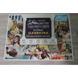 Cleopatra UK quad C9 folded. Historical epic. The triumphs and tragedy of the Egyptian queen,