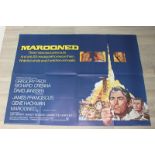 Marooned 1969 UK quad. A suspense thriller set in space, Marooned is the plight of a base