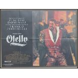 Collection of 5 Movie posters. Othello C9 folded UK quad. Condition C9 near Mint, see glossary for