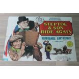 Steptoe and Son Ride again 1973UK quad folded. Albert Steptoe and his son Harold are junk dealers,