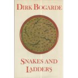 Dirk Bogarde signed book. Hardback edition of Snakes and Ladders signed by famous actor Dirk