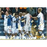 Blackburn Rovers FC team signed photo. High quality colour 8x12 photograph signed by FOURTEEN of the