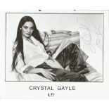 Crystal Gayle signed 10x8 b/w photo. American country music singer. Good condition. All items come