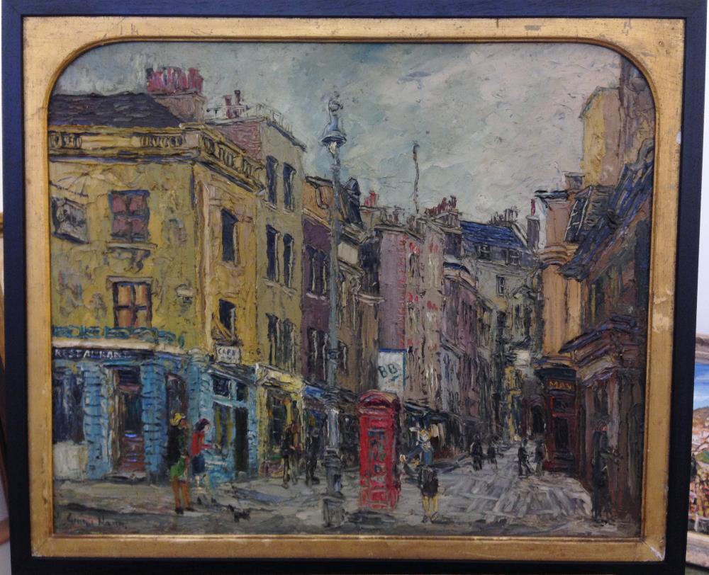 § George Hann (British, 1900-1979) Shepherd's Market, Mayfair, circa 1960 signed lower right "George - Image 2 of 10