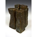 § Brian Blow, (British, 1931-2009), bronze abstract form, circa 1960, signed in ink to the bronze