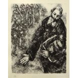 § Marc Chagall (Russian/French, 1887-1985) Study of a Rabbi numbered 417/1200 and signed lower