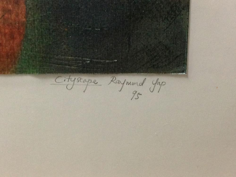 Raymond Yap (British, 20th Century) Cityscape signed lower right "Raymond Yap '95" pencil and - Image 4 of 5