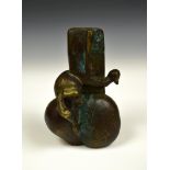 Lydia Silvestri, (Italian b.1929), untitled abstract forms, patinated bronze, circa 1963 30cm (12in)