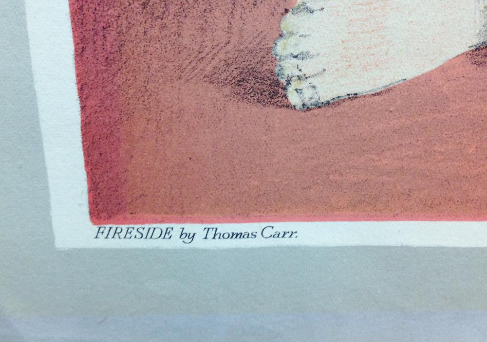 § Thomas Carr (British, 1935-1999) Fireside signed within the print "T Carr" lower right, printed in - Image 5 of 6