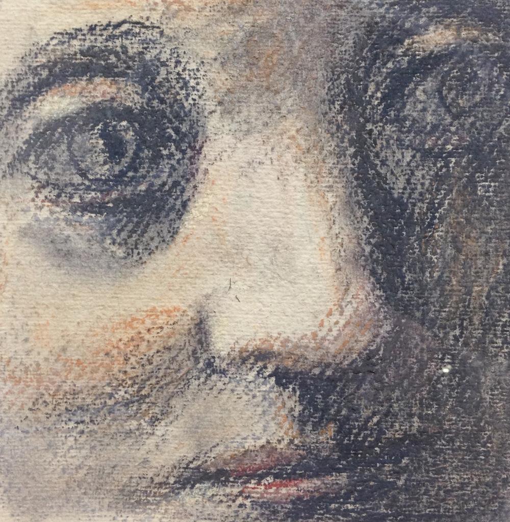 § Evelyn Williams (British, b.1929) Woman's Head, 1996 pastel on paper 15 x 15cm (6 x 6in) - Image 3 of 5
