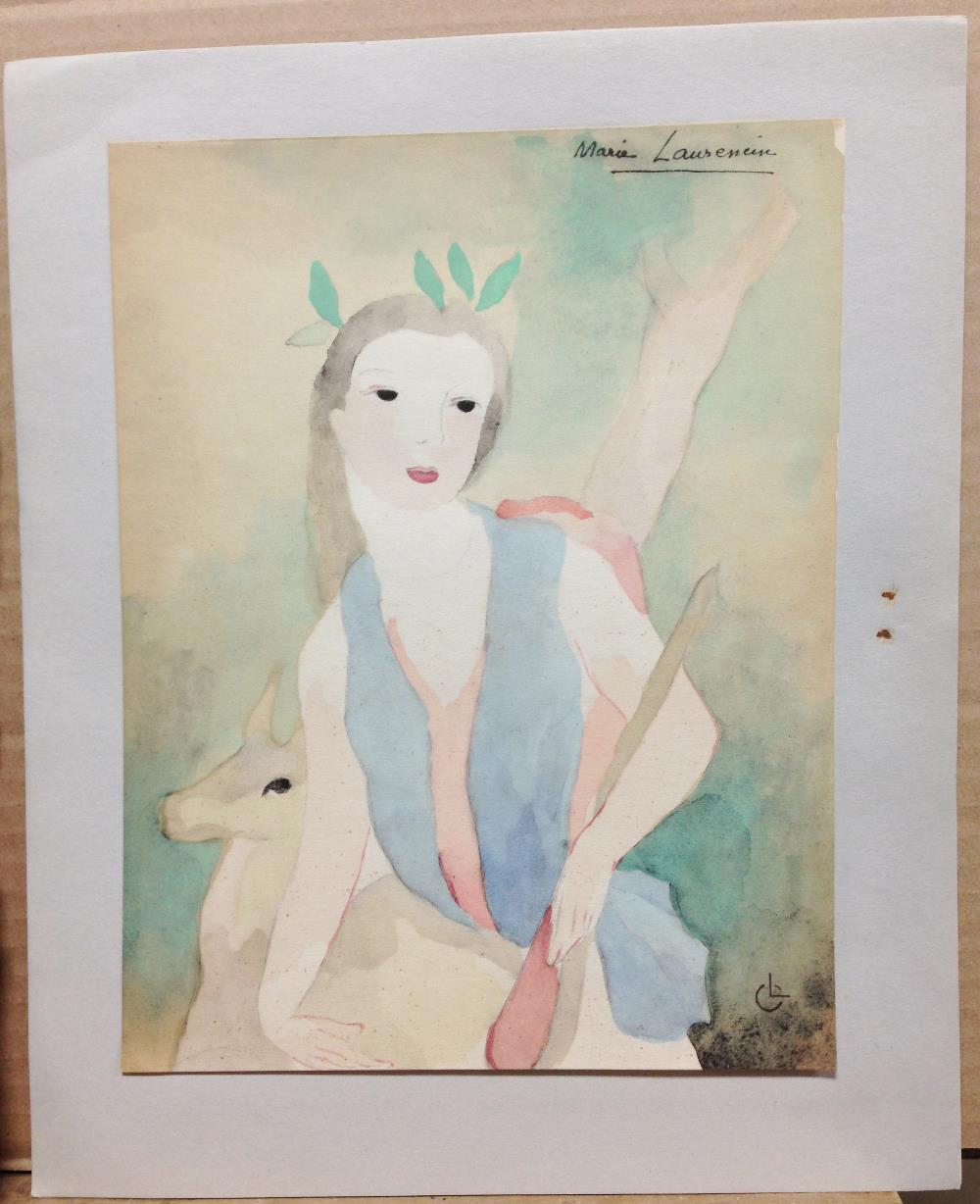§ Marie Laurencin (French, 1885-1956) Costume designs to accompany Venus and Adonis, by John Blow, - Image 2 of 11