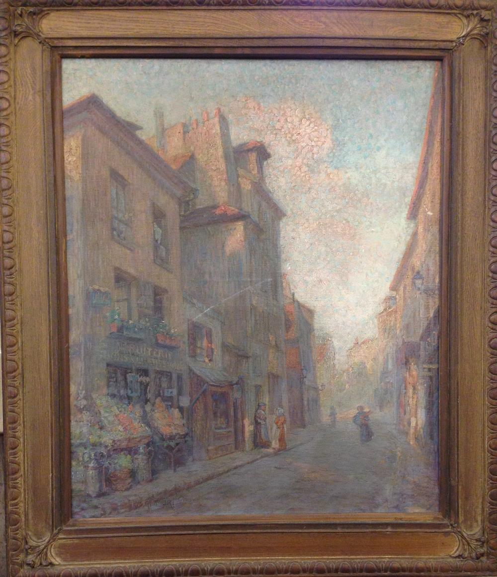 § Rudolf Quittner (Austrian, 1872-1910) Quai au fruiterie, Paris signed lower left "Rud. Quittner" - Image 2 of 6