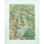 § Glyn Thomas (British, b. 1936) Four views of Cambridge: Byron's Pool; Three Meadows; Railway