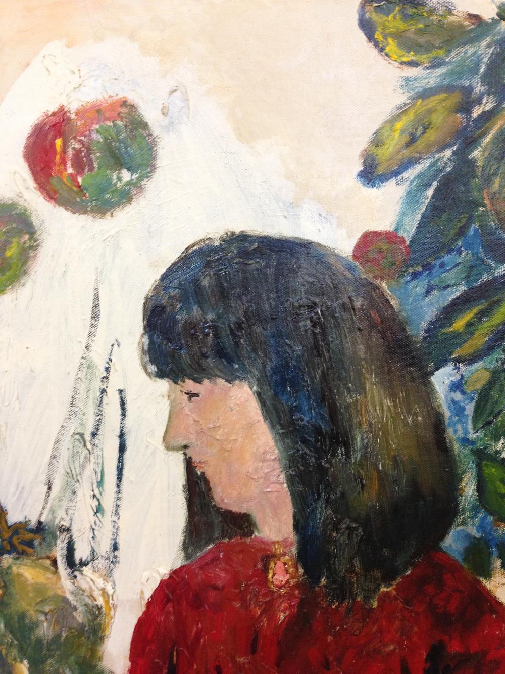 § Olive Cook (British, 1912-2002) Self-portrait under the apple tree oil on canvas board 62 x - Image 3 of 7