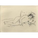 Pierre-Auguste Renoir (French, 1841-1919) Femme Nue Couchee lithograph 15 x 22cm (6 x 9in) Condition