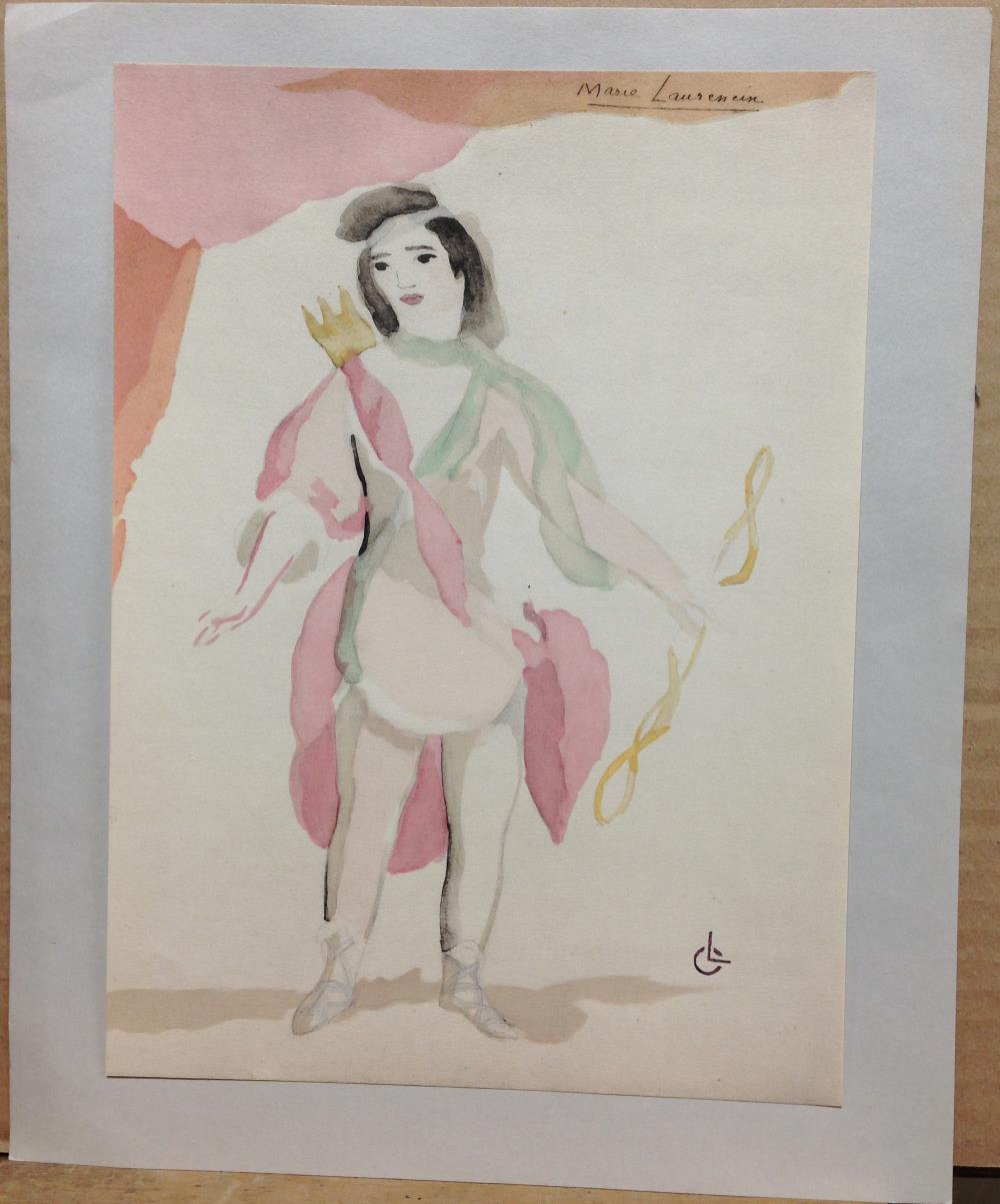 § Marie Laurencin (French, 1885-1956) Costume designs to accompany Venus and Adonis, by John Blow, - Image 11 of 11