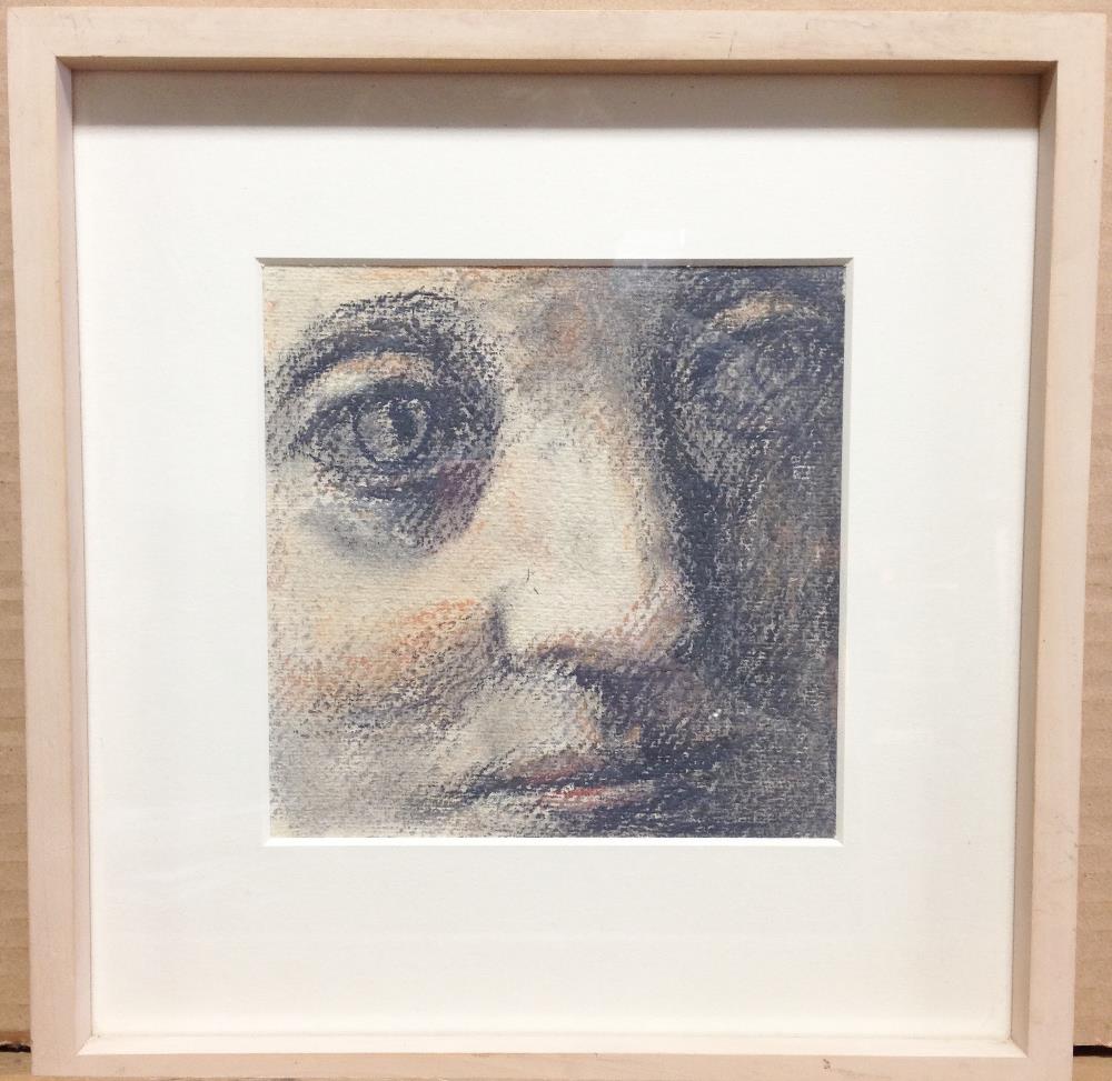 § Evelyn Williams (British, b.1929) Woman's Head, 1996 pastel on paper 15 x 15cm (6 x 6in) - Image 2 of 5