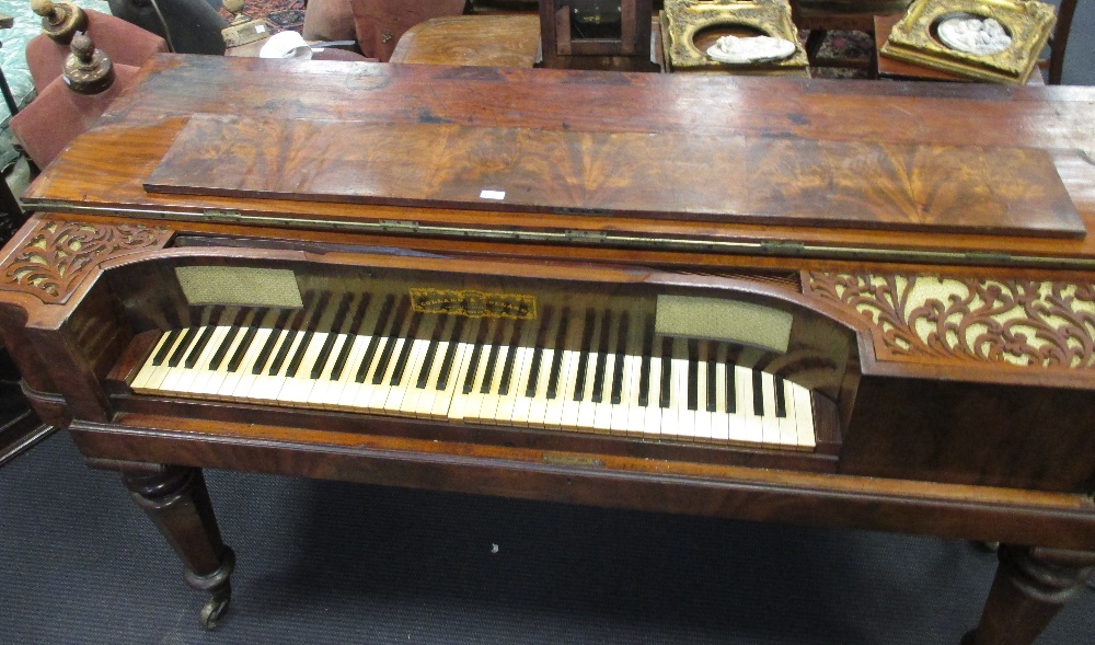 A Collard & Collard rosewood and mahogany square piano believed to have belonged to Henry Francis - Image 3 of 3