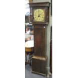 An oak thirty hour longcase clock, 189cm high