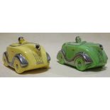 Two Sadler car teapots