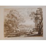 Collection of loose engravings, including architectural details, few classical figures after old