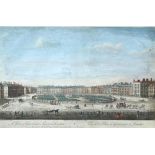 Thomas Bowles, A View of Grosvenor Square, London; The South West Prospect of London coloured