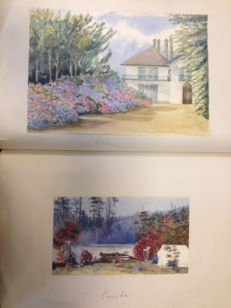 A watercolour album to include approximately 130 watercolours of English and continental views and - Image 15 of 16