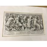 Jacobo de Rubeis after Bartoli  Two classical friezes, engravings, plates 29 and 32, late 18th or